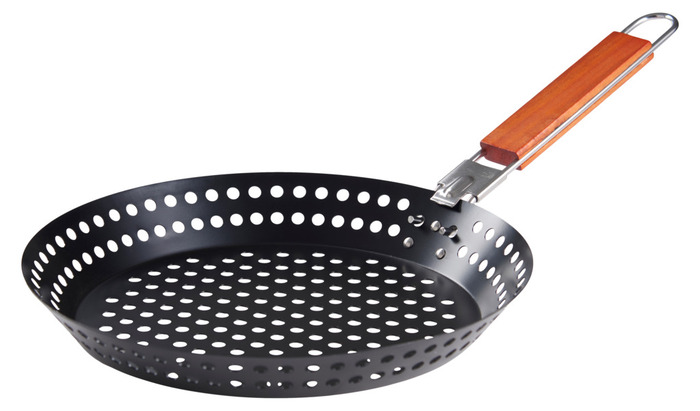 Grillpande 30,5 cm m/aftageligt håndtag - Grillexpert